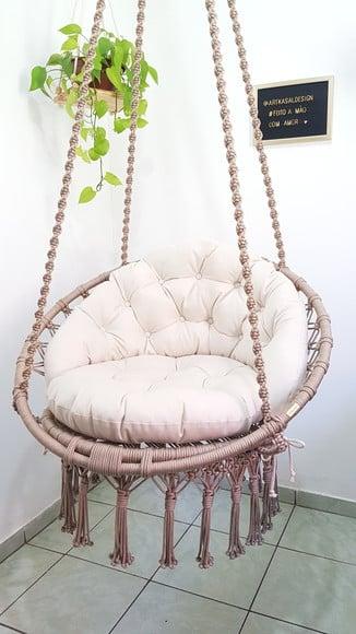 Balanço em Macrame com Almofadas