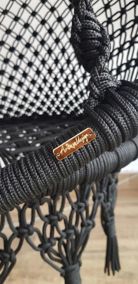 Cadeira Suspensa em Macrame Feita em Corda Náutica