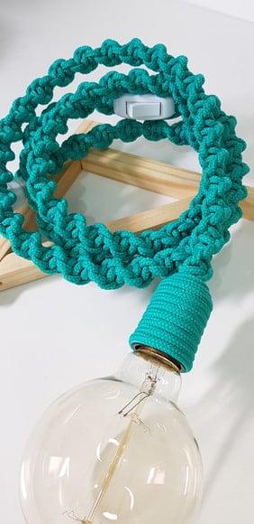Luminaria Pedente em Macrame