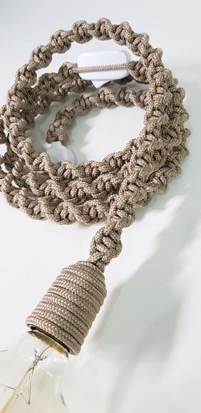 Luminaria Decorativa em Macrame
