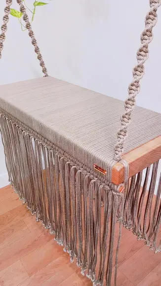 Balanço de Macrame Gold