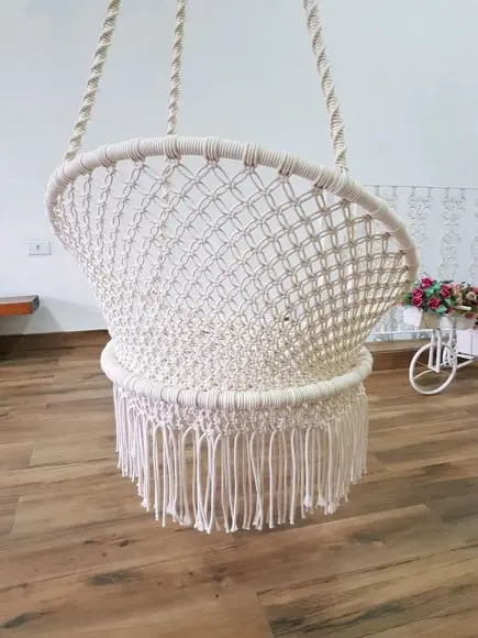 Cadeira Suspensa de Macrame