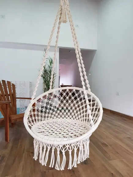 Cadeira Suspensa em Macrame