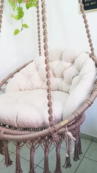 Balanço em Macrame com Almofadas