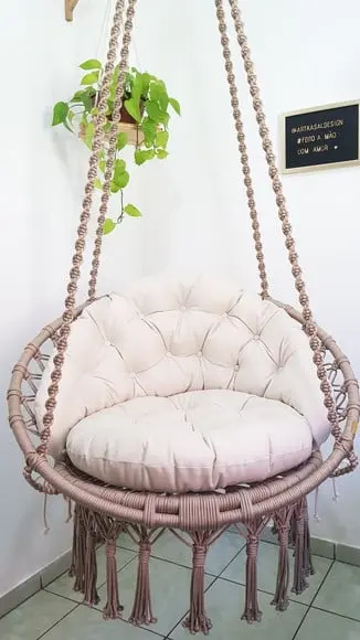 Balanço em Macrame com Almofadas