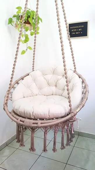 Balanço em Macrame com Almofadas