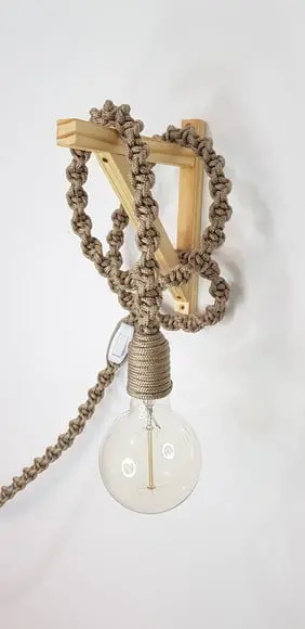 Luminaria Decorativa em Macrame