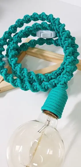 Luminaria Pedente em Macrame