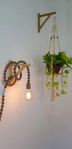 Luminaria Decorativa em Macrame