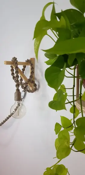 Luminaria Decorativa em Macrame