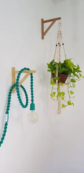 Luminaria Pedente em Macrame