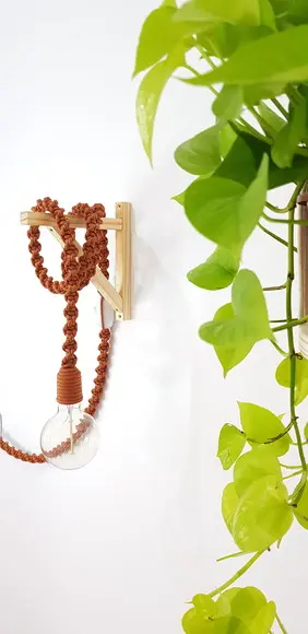 Luminaria Pendente em Macrame