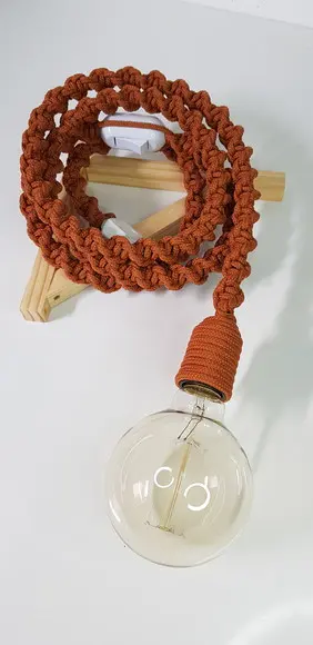 Luminaria Pendente em Macrame
