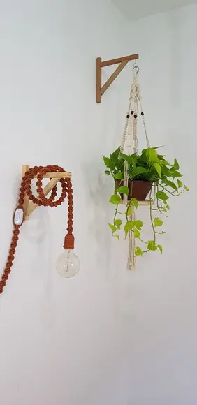 Luminaria Pendente em Macrame