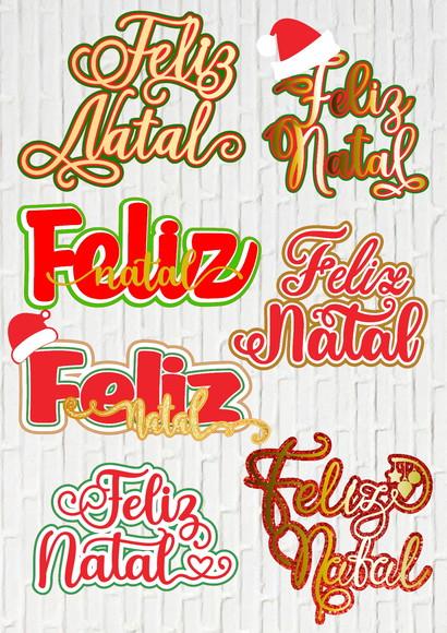 Arquivo de Corte Combo Topos Feliz Natal Camadas