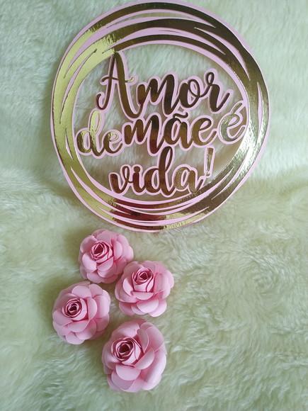 Arquivo de Corte Topo Circular Amor de Mãe É Vida