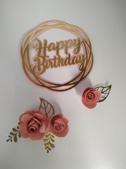 Arquivo De Corte Topo Circular Happy Birthday