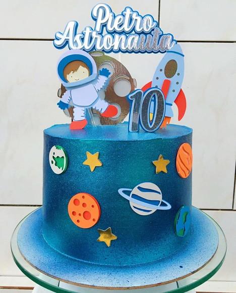 Arquivo de Corte Topo de Bolo Astronaura Camadas