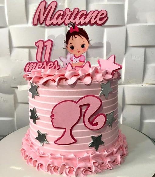Arquivo de Corte Topo de Bolo Barbie Bebê