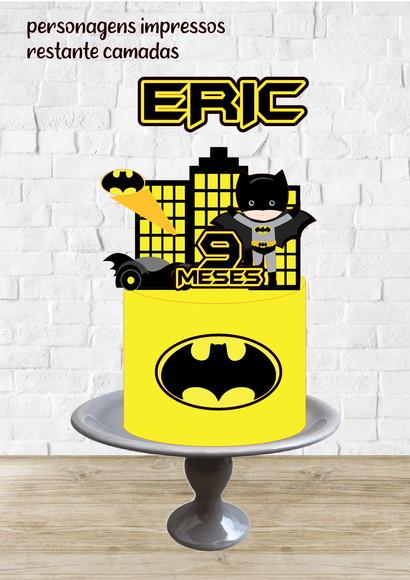 Arquivo de Corte Topo de Bolo Batman Cut Carro
