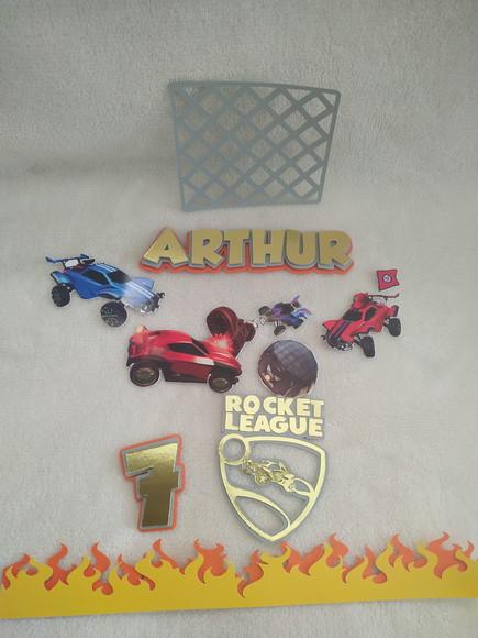 Arquivo De Corte Topo De Bolo Carros Rocket League
