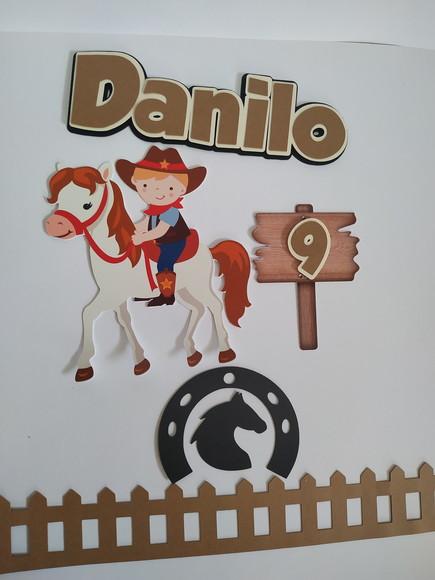Arquivo De Corte Topo De Bolo Cavalo Menino