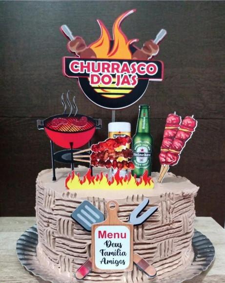 Arquivo de Corte Topo de Bolo Churrasco