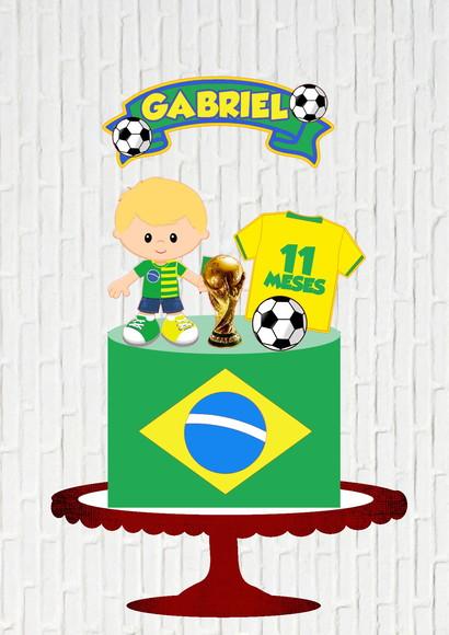 Arquivo de Corte Topo de Bolo Copa Menino Loiro