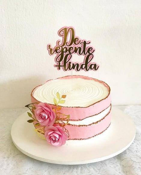 Arquivo de Corte Topo de Bolo de Repente Mais Linda Flores