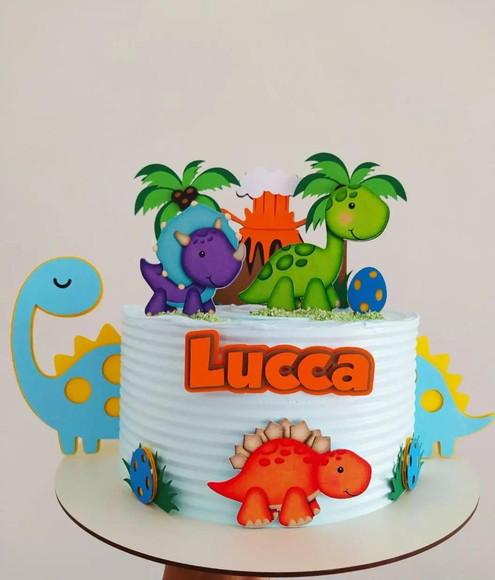 Arquivo de Corte Topo de Bolo Dinossaro Baby 3