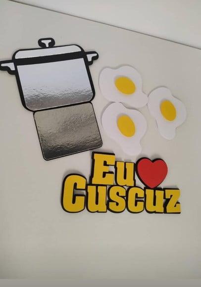 Arquivo De Corte Topo De Bolo Eu Amo Cuscuz