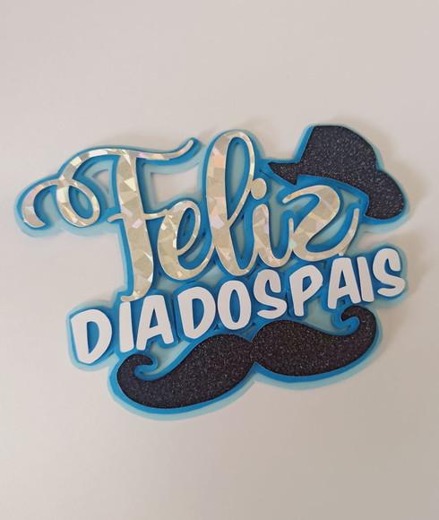 Arquivo de Corte Topo de Bolo Feliz Dia dos Pais