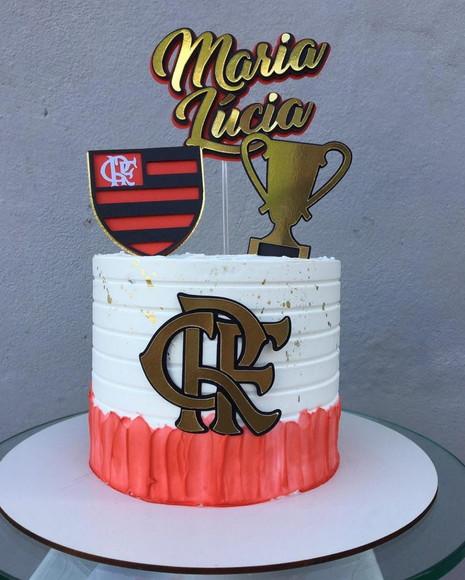 Arquivo de Corte Topo de Bolo Flamengo Camadas