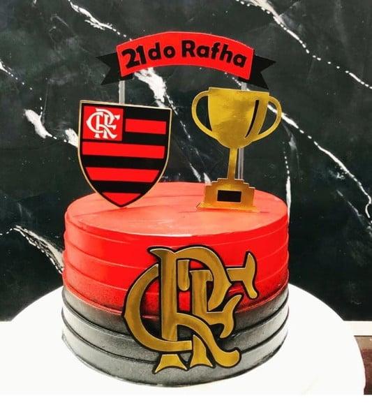 Arquivo De Corte Topo De Bolo Flamengo Taça Faixa Camadas