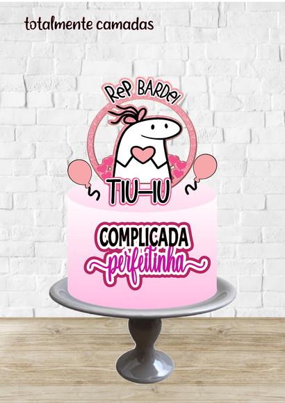 Arquivo de Corte Topo de Bolo Flork Complicada Perfeitinha
