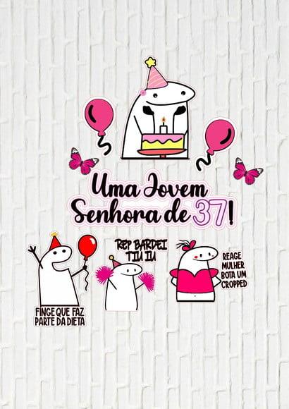 Arquivo de Corte Topo de Bolo Flork Uma Jovem Senhora