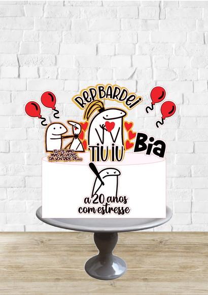 Arquivo de Corte Topo de Bolo Flork Estressada