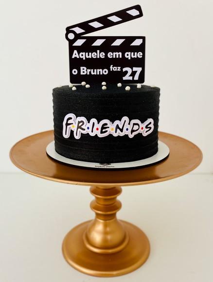 Arquivo de Corte Topo de Bolo Friends Filme Camadas
