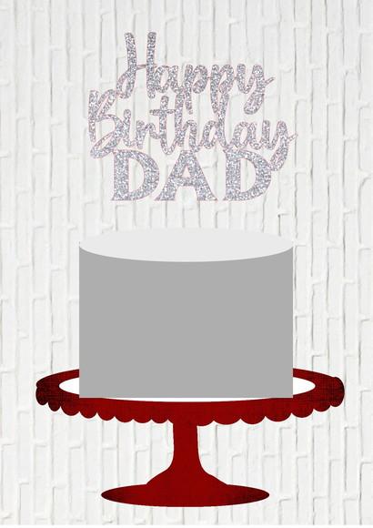 Arquivo de Corte Topo de Bolo Happy Birthday Dad