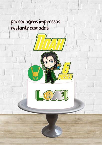 Arquivo de Corte Topo de Bolo Loki