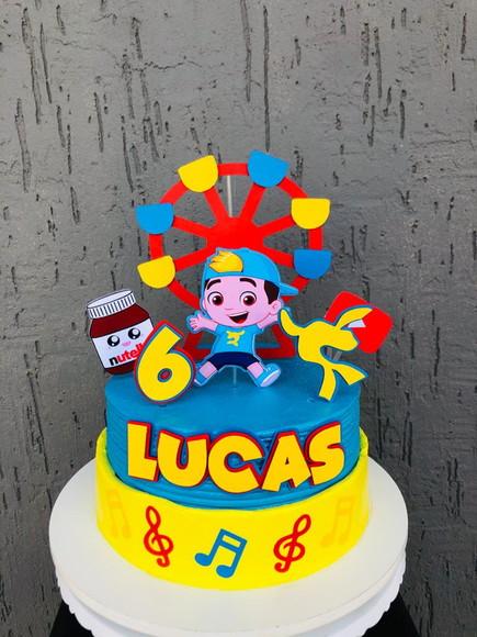 Arquivo De Corte Topo De Bolo Lucas Neto Roda Gigante Camada