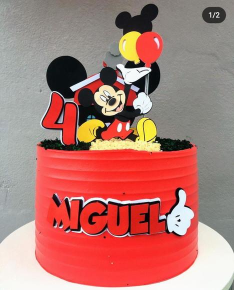 Arquivo de corte topo de bolo mickey camadas