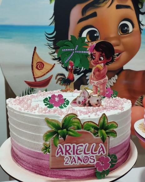 Arquivo de Corte Topo de Bolo Moana Baby