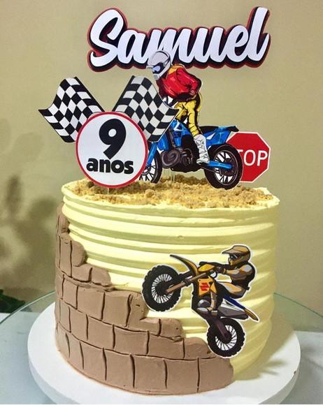 Arquivo de Corte Topo de Bolo Motoqueiro