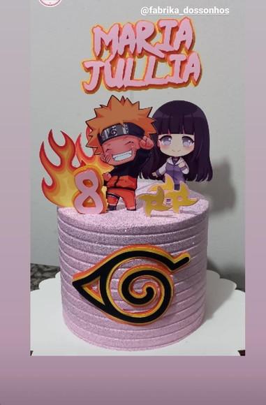 Arquivo De Corte Topo De Bolo Naruto Menina