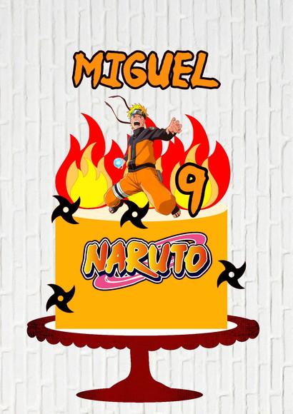 Arquivo de Corte Topo de Bolo Naruto Spinner