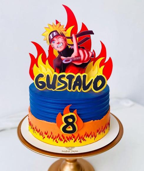 Arquivo de Corte Topo de Bolo Naruto Tochas Camadas