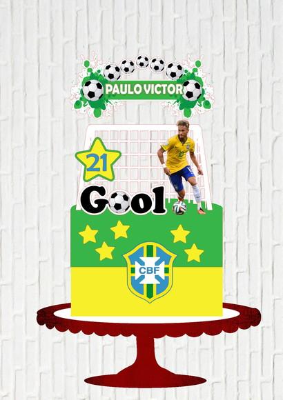 Arquivo de Corte Topo de Bolo Neymar
