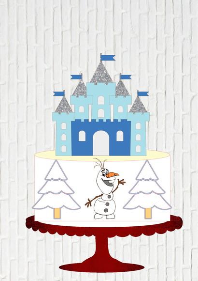 Arquivo de Corte Topo de Bolo Olaf Camadas