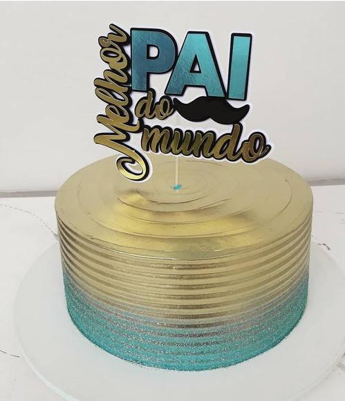Arquivo De Corte Topo De Bolo O Melhor Pai Do Mundo